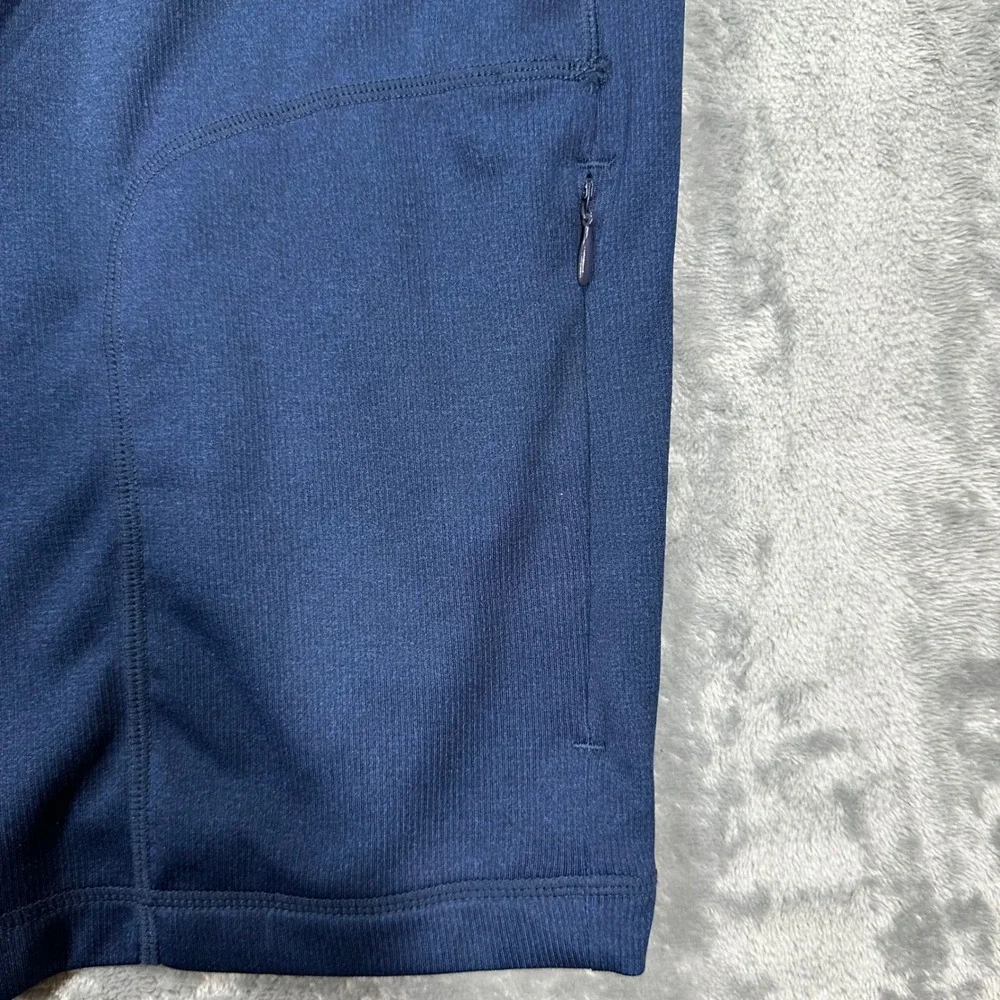 Rhone Polartec Quarter Zip Pullover Mens XL Navy Blue Thumbhole Active Top
